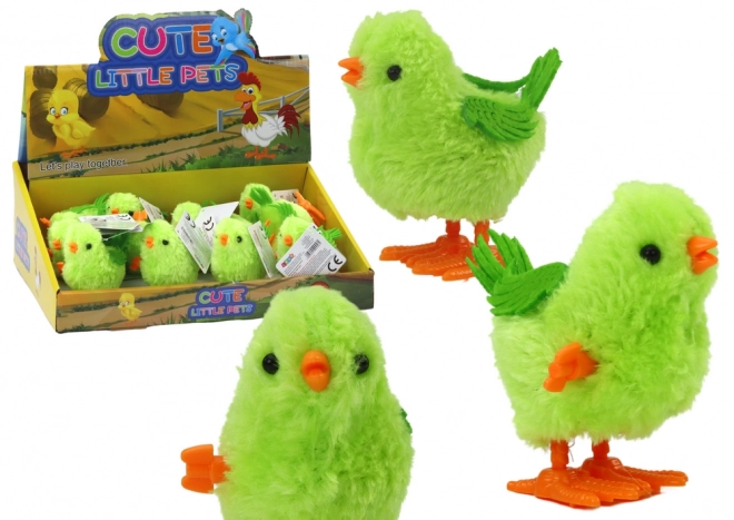 Jouet Poulet Sautant Figurine à visser verte