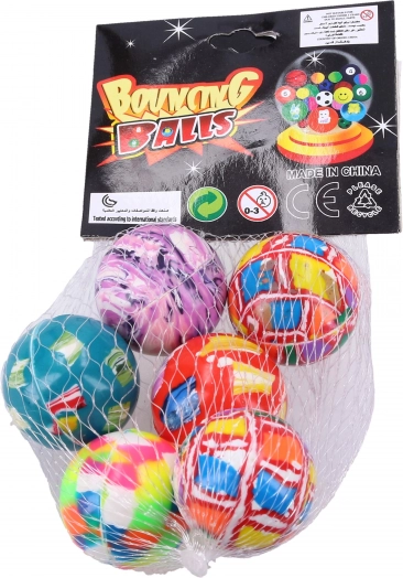 Lot de balles rebondissantes 3 cm – 6 pcs