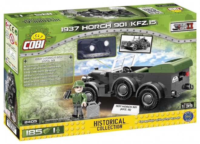 Voiture militaire historique Horch 901 kit COBI