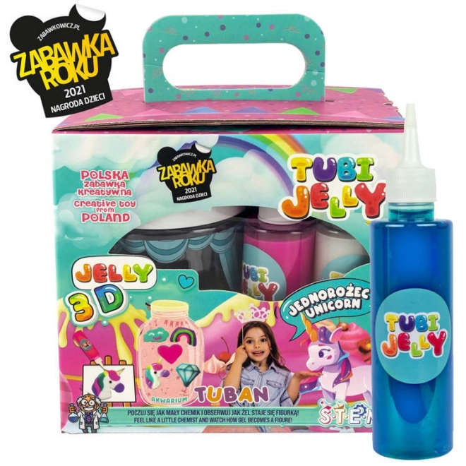 Kit créatif Tuban Tubi Jelly avec aquarium Licorne