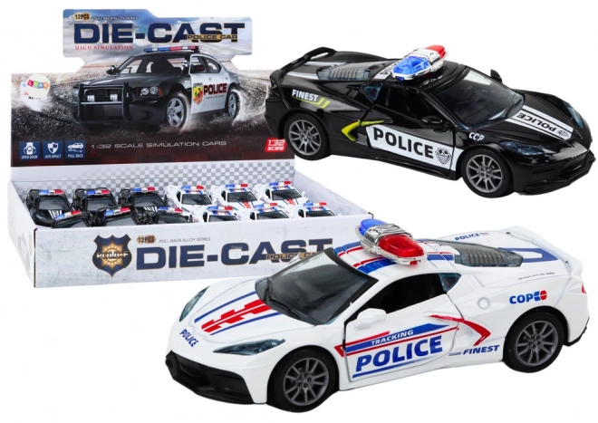 Voiture de police métallique 1:32 Drive Mix