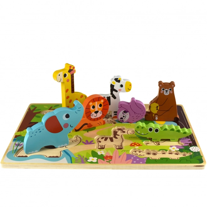 Puzzle en bois ZOO Safari pour enfants