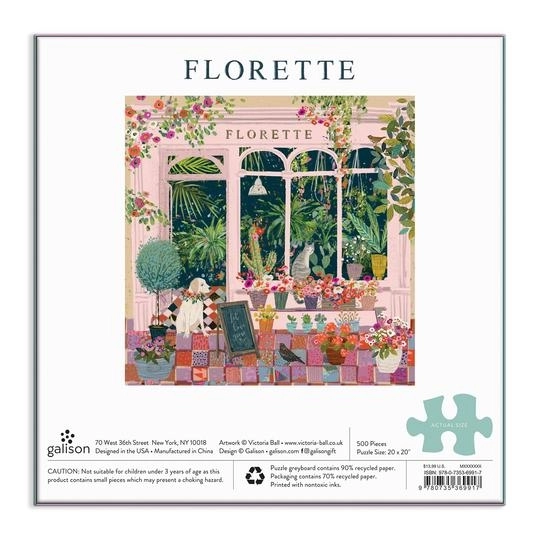 Puzzle Florette de Galison 500 pièces