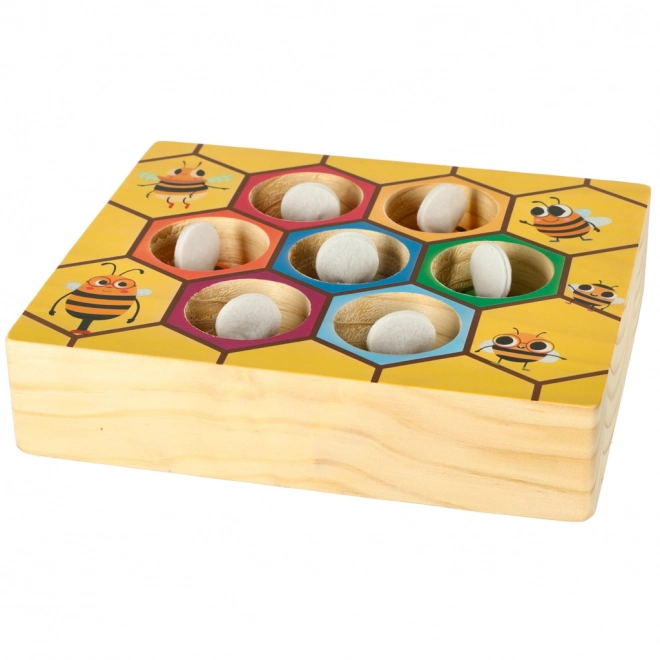 Jeu éducatif Montessori d'apprentissage des couleurs - abeilles