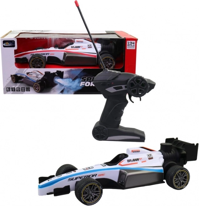 Formule télécommandée avec fumée et lumière