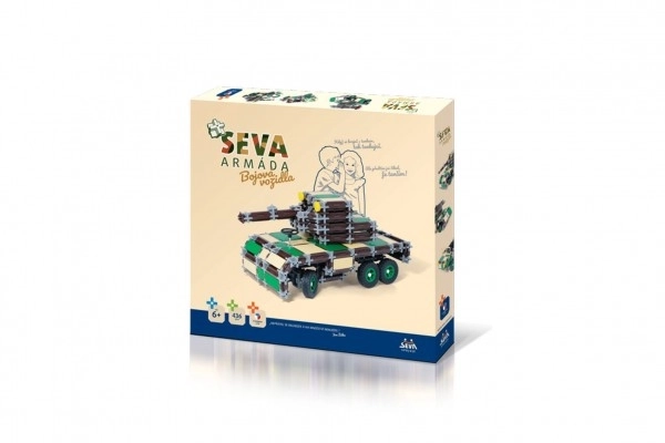Jeu de construction SEVA ARMADA Véhicules de combat en plastique 436 pièces dans une boîte 35x33x5cm