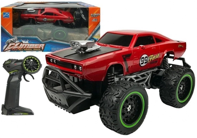 Voiture tout-terrain R/C télécommandée rouge