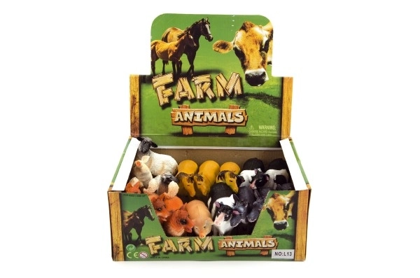 Animaux de la ferme en plastique 11cm assortis - 1 pièce