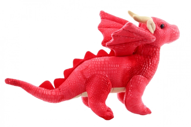 Dragon rouge en peluche écologique