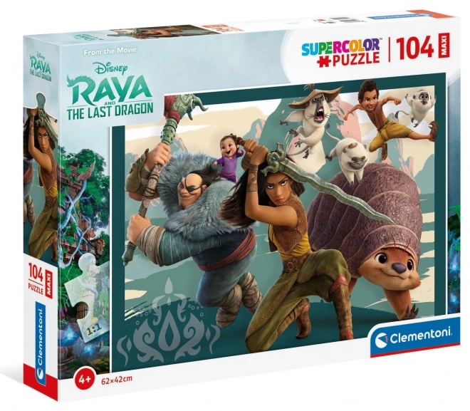Puzzle Raya et Dragon MAXI 104 pièces Clementoni