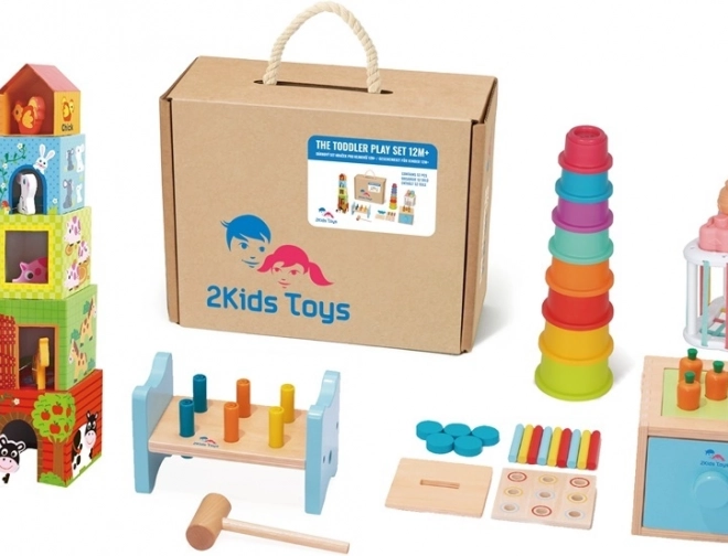 Ensemble cadeau de jouets pour les plus petits à partir de 12 mois