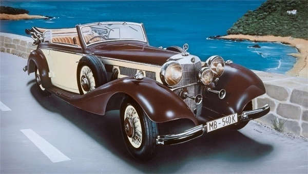 Modèle de voiture Mercedes-Benz 540K par Italeri
