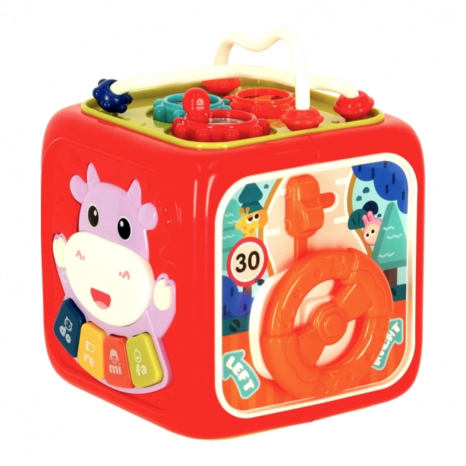 Cube éducatif interactif 6 en 1 Bibi-inn rose