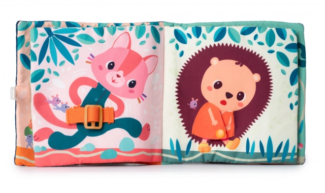 Lilliputiens - livre textile Apprenons à nous habiller chien Jules