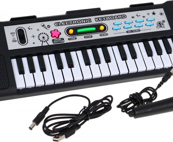 Clavier électronique pour enfants, 31 touches avec microphone et mode leçons