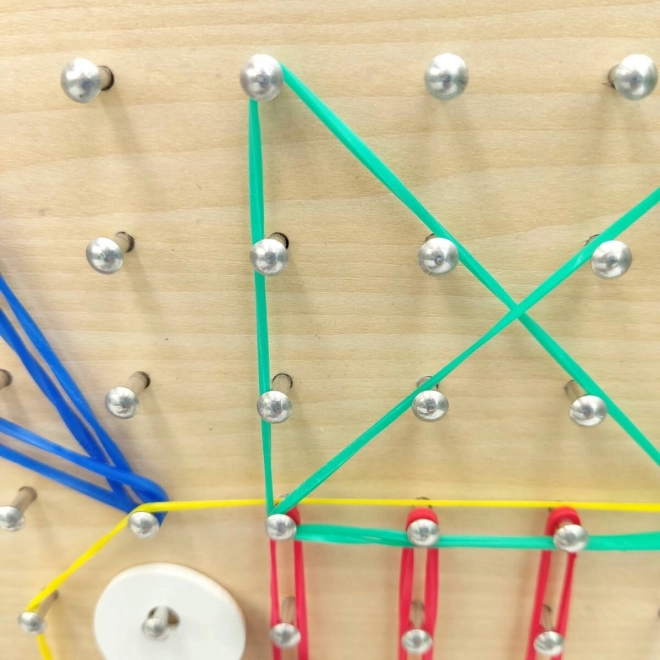 Planche en bois pour création créative - Geoboard B. Toys