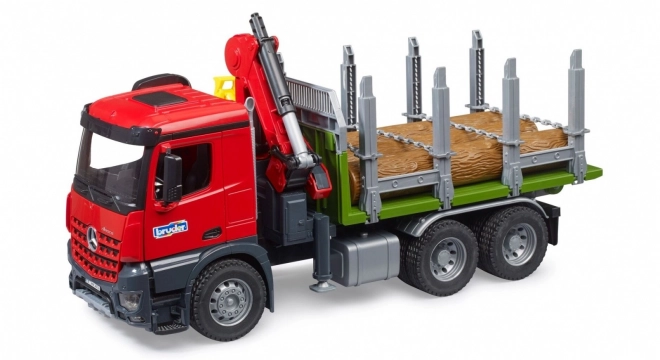Transporteur de bois Bruder avec grue hydraulique