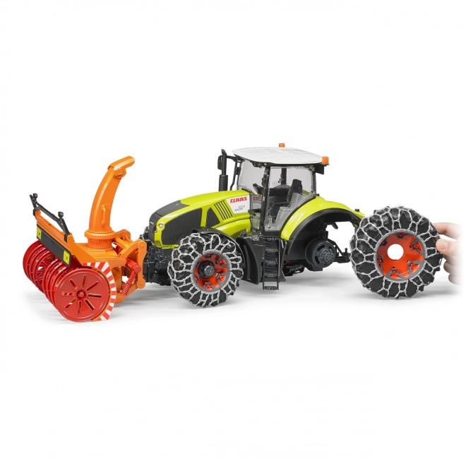 Bruder Tracteur Class Axion 950 avec fraise à neige