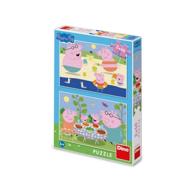 Peppa Pig : Puzzle en vacances