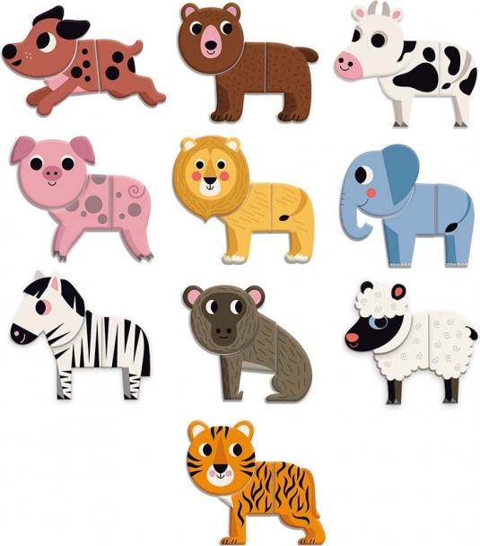 Vilac Aimants en Bois Animaux Amusants