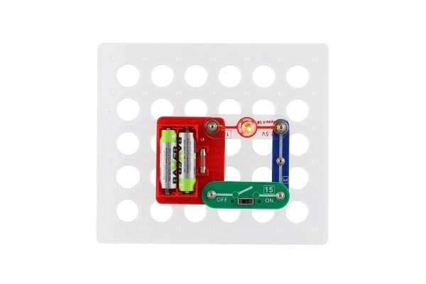 Secrets de l'électronique 80 expériences en mini-piles dans une boîte 24x18x4cm à partir de 6 ans