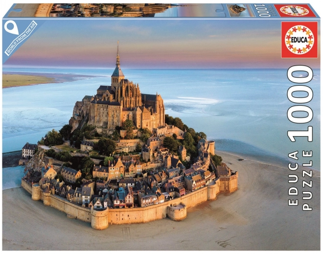 Puzzle Mont Saint Michel vu du ciel 1000 pièces