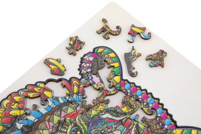 Puzzle de contours Moxy tigre 130 pièces
