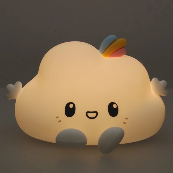 Lampe de nuit en silicone pour enfants en forme de nuage RGB