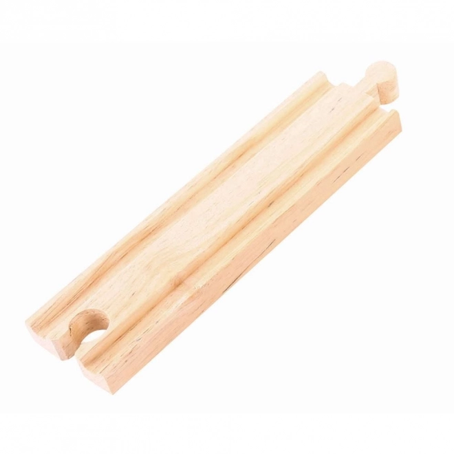 Rails droits en bois moyens Bigjigs Rail 16 cm