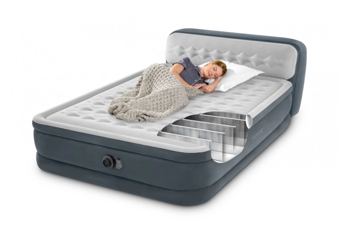 Matelas gonflable avec pompe intégrée Intex Deluxe