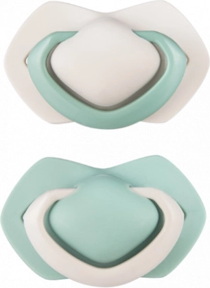 Canpol babies ensemble de sucettes en silicone symétriques 18m+ Pure Color vert