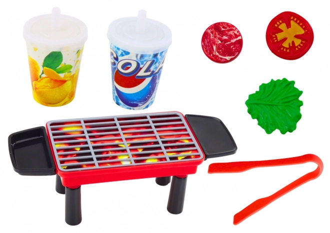 Ensemble Fête Barbecue Nourriture Boissons Légumes 40 pièces
