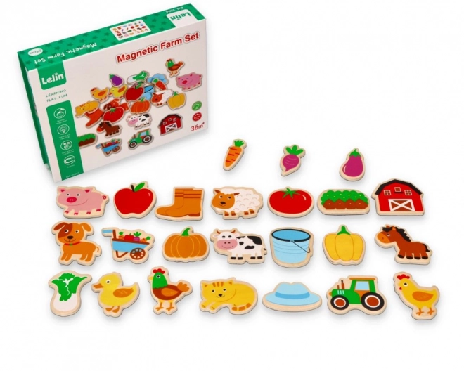 Aimants Ferme - Ensemble de 24 pcs