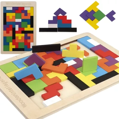 Puzzle en bois / tetris Kruzzel 22667
