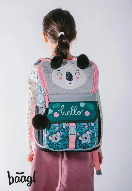 BAAGL SET 5 Zippy Baby Koala : cartable, trousse, sac, chemise, boîte