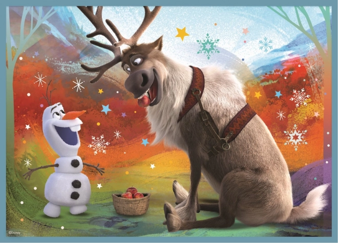 Puzzle Frozen 4v1 (12, 15, 20, 24 pièces) - Monde Merveilleux
