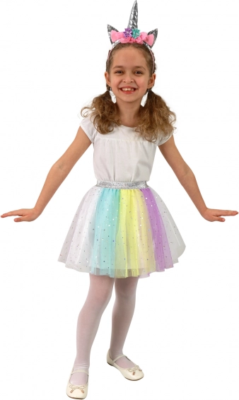 Jupe tutu fille Licorne avec serre-tête