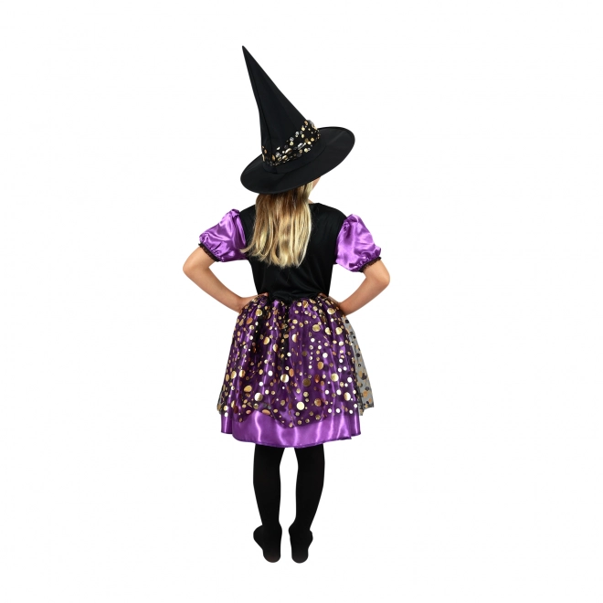 Costume de sorcière pour enfants violet-noir