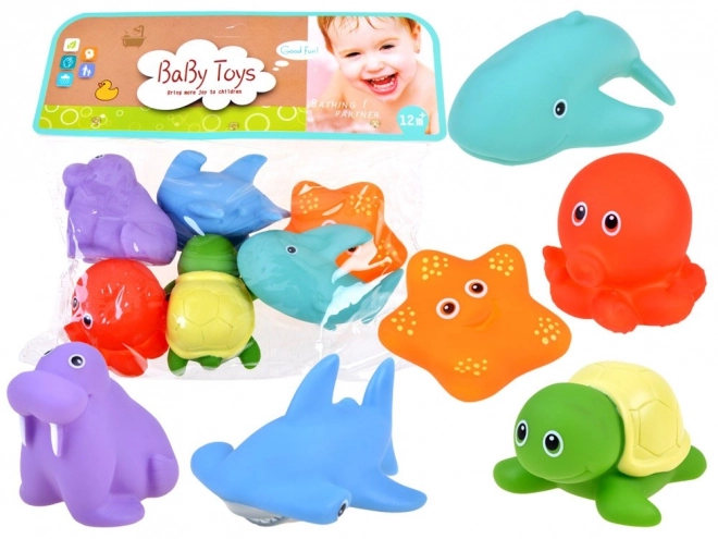 Animaux marins colorés pour le bain - ensemble de 6 pièces