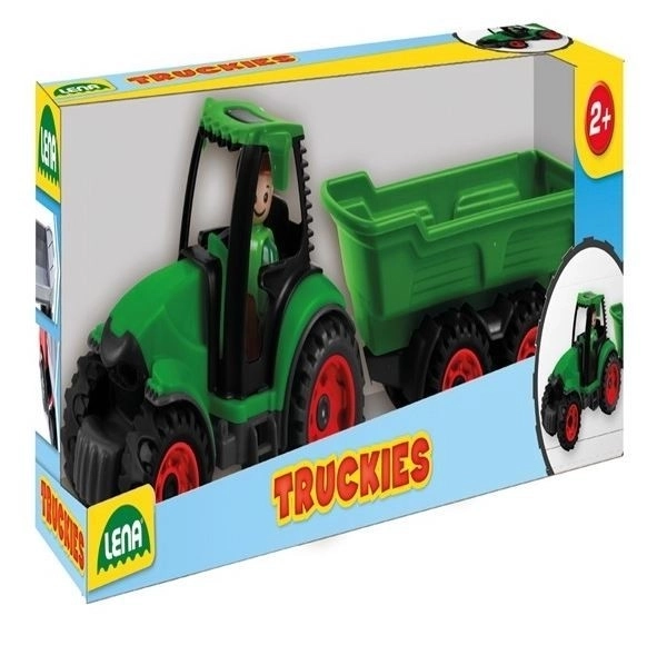 Auto Truckies tracteur avec remorque en plastique 32cm avec figurine en boîte 24m+
