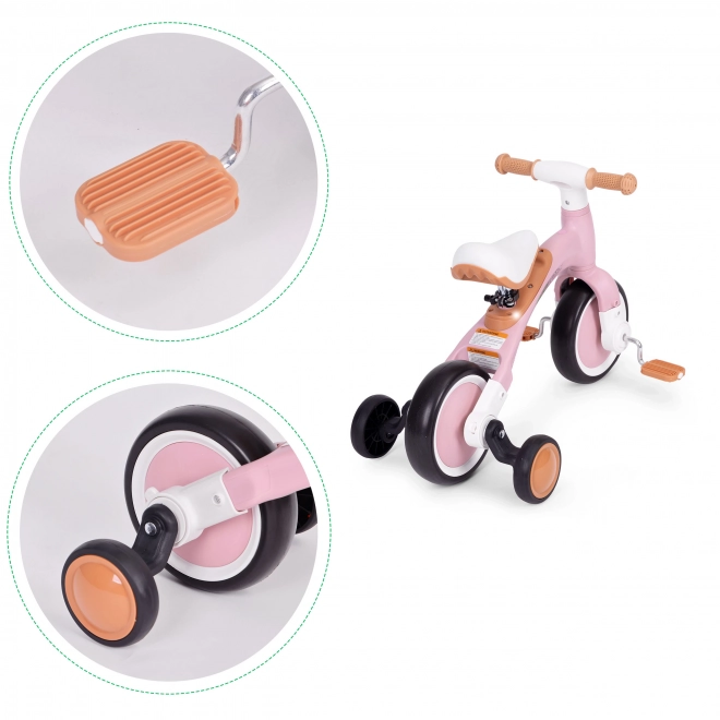 Vélo d'équilibre avec pédales - roues latérales d'entraînement 3 en 1 ECOTOYS