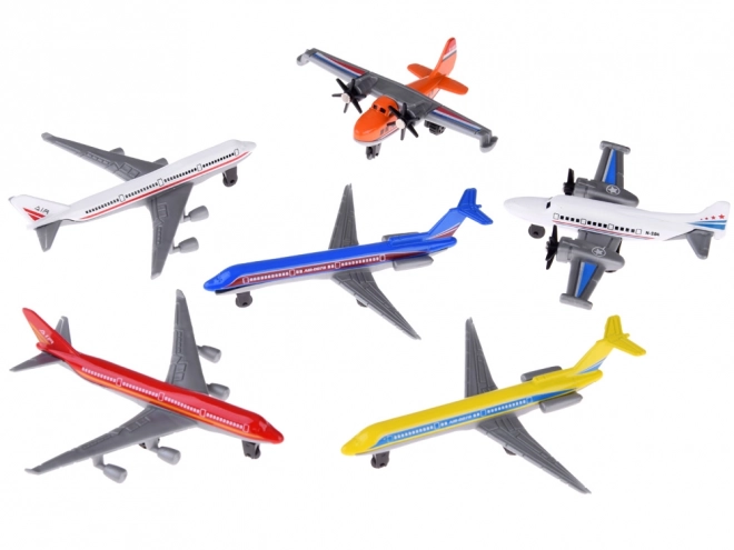 Ensemble d'avions personnels en métal 6 pièces