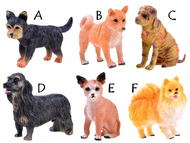 Figurines de chiens - diverses races, collection Animaux Domestiques
