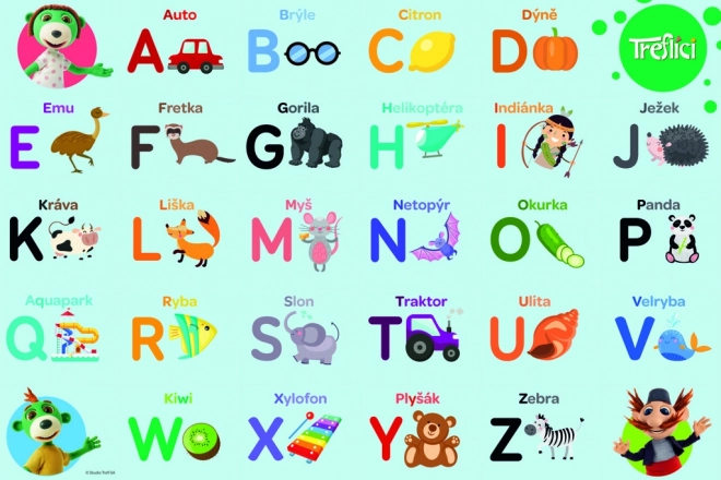 Puzzle Treflíci apprennent l'alphabet 30 pièces