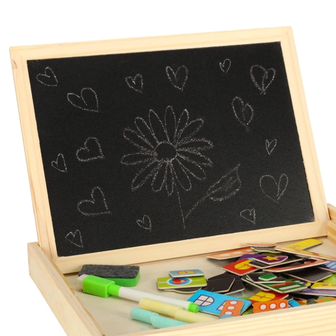 Tableau magnétique en bois - ville