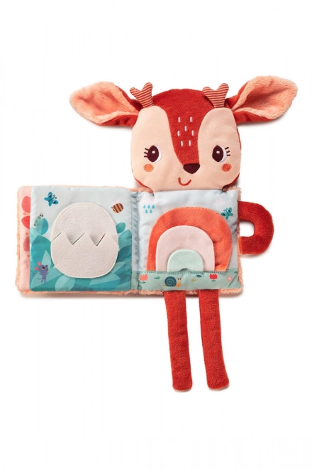 Lilliputiens - livre textile avec image lumineuse - faon Stella