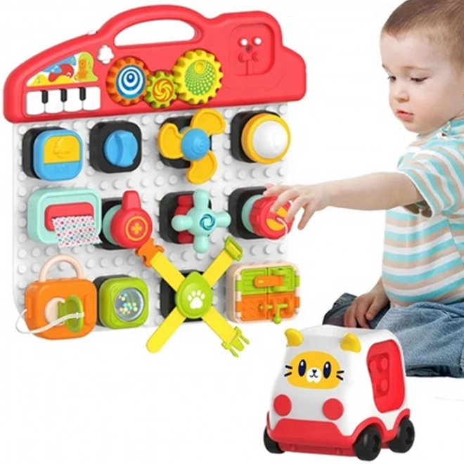 Woopie Panneau Manipulatif Montessori Enfants Panneau d'Activités Coloré