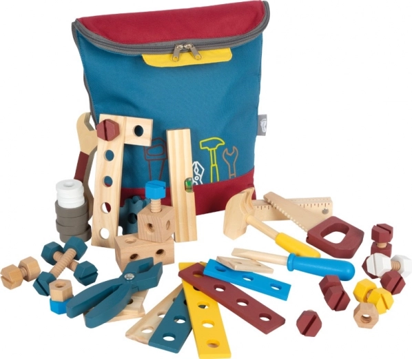 Sac à dos pour enfants avec outils en bois SMALL FOOT Workshop