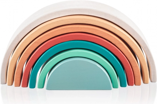 Arc-en-ciel empilable en bois Sunset