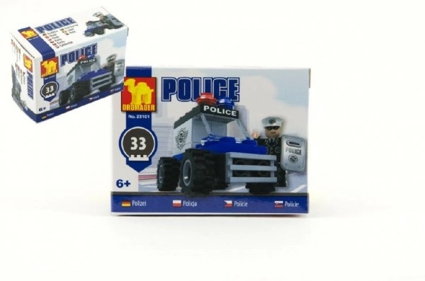 Jeu de construction Dromader - voiture de police 33 pcs